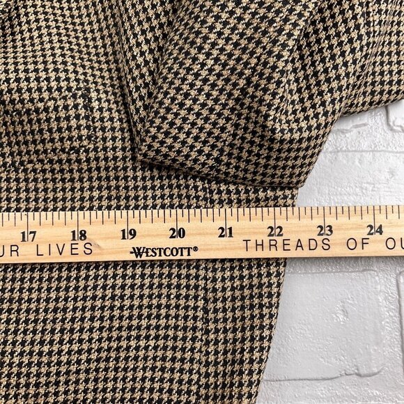 Ralph Lauren Chaps Men 40Tall‎ Black Tan Houndstooth Silk Wool Classic Canada - Picture 10 of 15